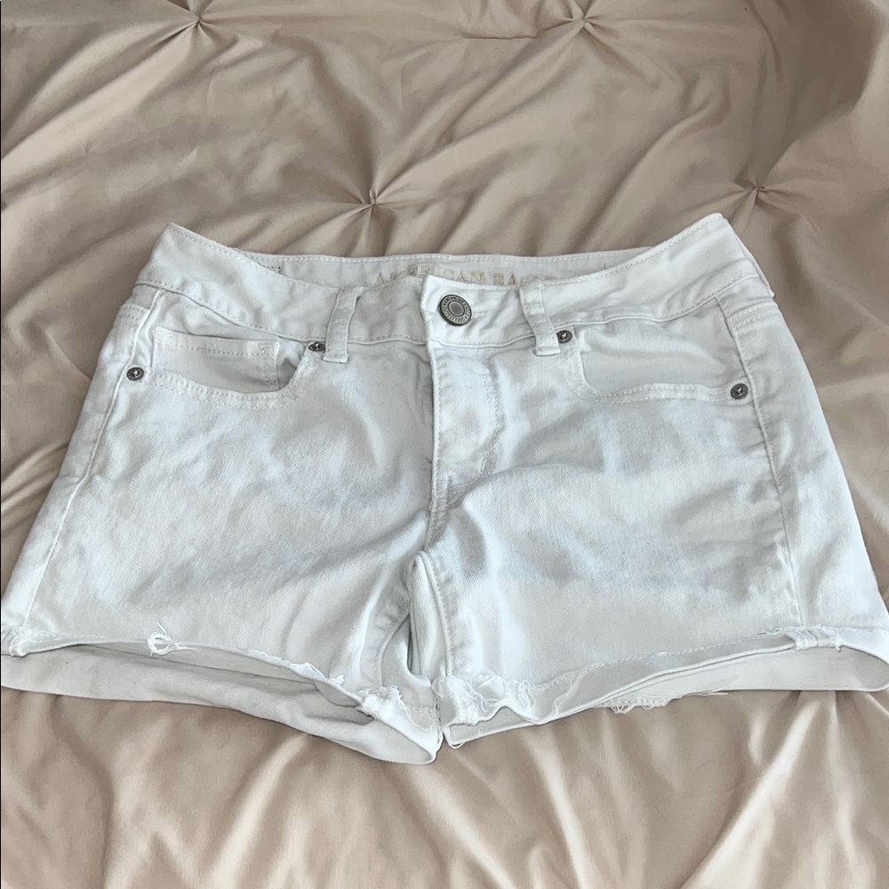 American Eagle Outfitters White Jean Shorts